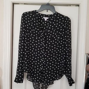 Polka dot blouse